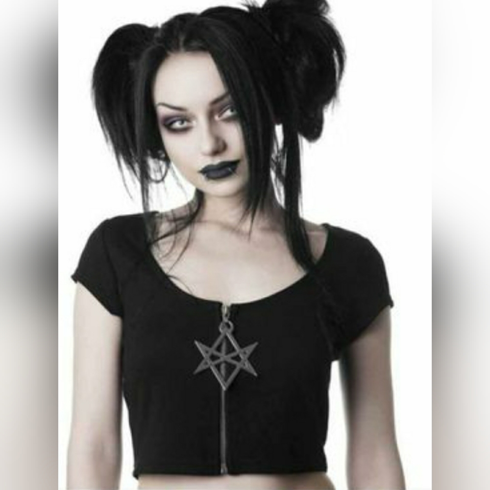 Sacred Sixx Crop Top Killstar